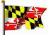 Maryland waving flag 
